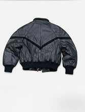 Load image into Gallery viewer, Vintage Leather Bomber Jacket
