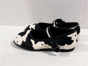 Zara Kids - Cow Print Mary Janes