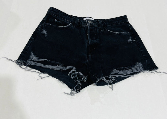 Flying Monkey Distressed Denim Shorts