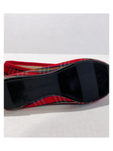 Load image into Gallery viewer, Red Tartan Plaid Ballet flats
