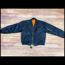 Load image into Gallery viewer, Navy Flight Jacket
