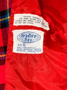 Vintage Bradley Boy Plaid Jacket