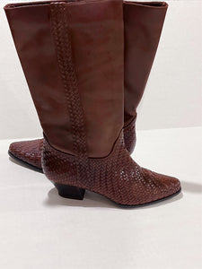 Vintage Woven leather Boots